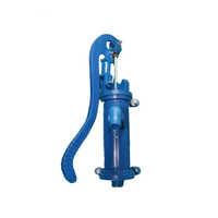 PVC Hand Pump - Plastic, 2-3 ft Height | Blue and White, Ideal for Efficient Water Injection