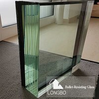 Bulletproof security armoured  glass Bullet resistant glass