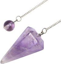 High Quality Polished Amethyst Gemstone Dowsing Cone Pendulum