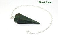 High Quality Blood Stone Gemstone Dowsing Cone Pendulum