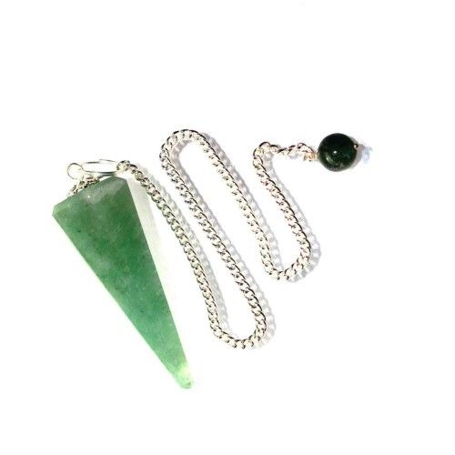 High Quality Green Aventurine Gemstone Dowsing Cone Pendulum