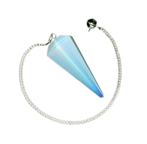 Natural Opalite Gemstone Dowsing Cone Pendulum