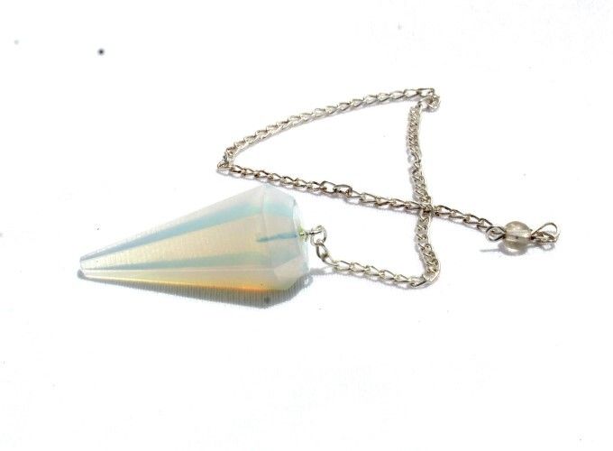 Natural Opalite Gemstone Dowsing Cone Pendulum