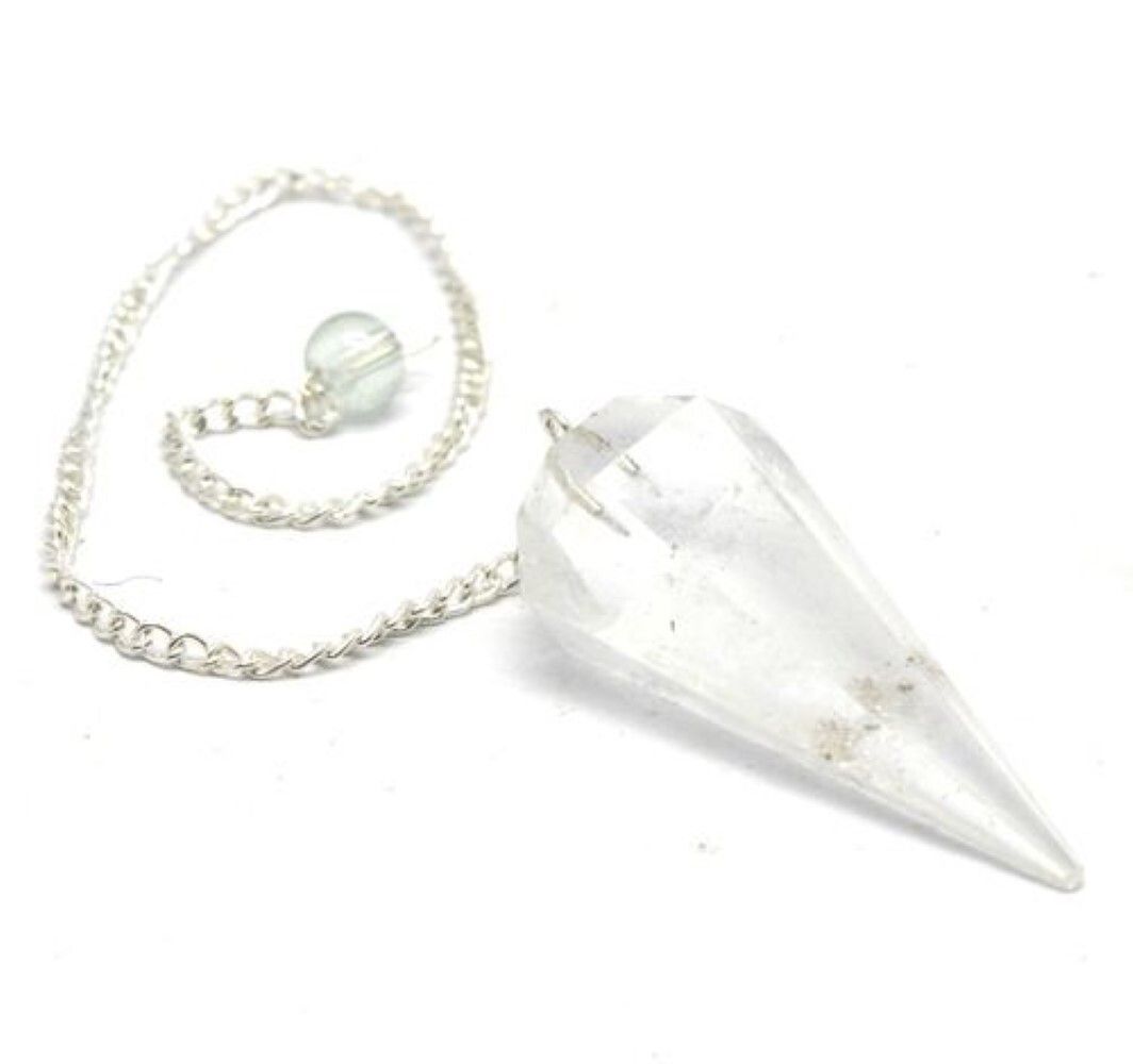 High Quality Polished Selenite Gemstone Dowsing Cone Pendulum