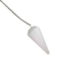 High Quality Polished Selenite Gemstone Dowsing Cone Pendulum