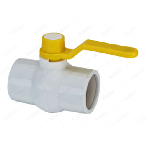 White Ms Patti Long Handle Pvc Solid Ball Valve