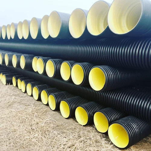 6 Mm Hdpe Double Wall Corrugated Pipe Application: Sewage