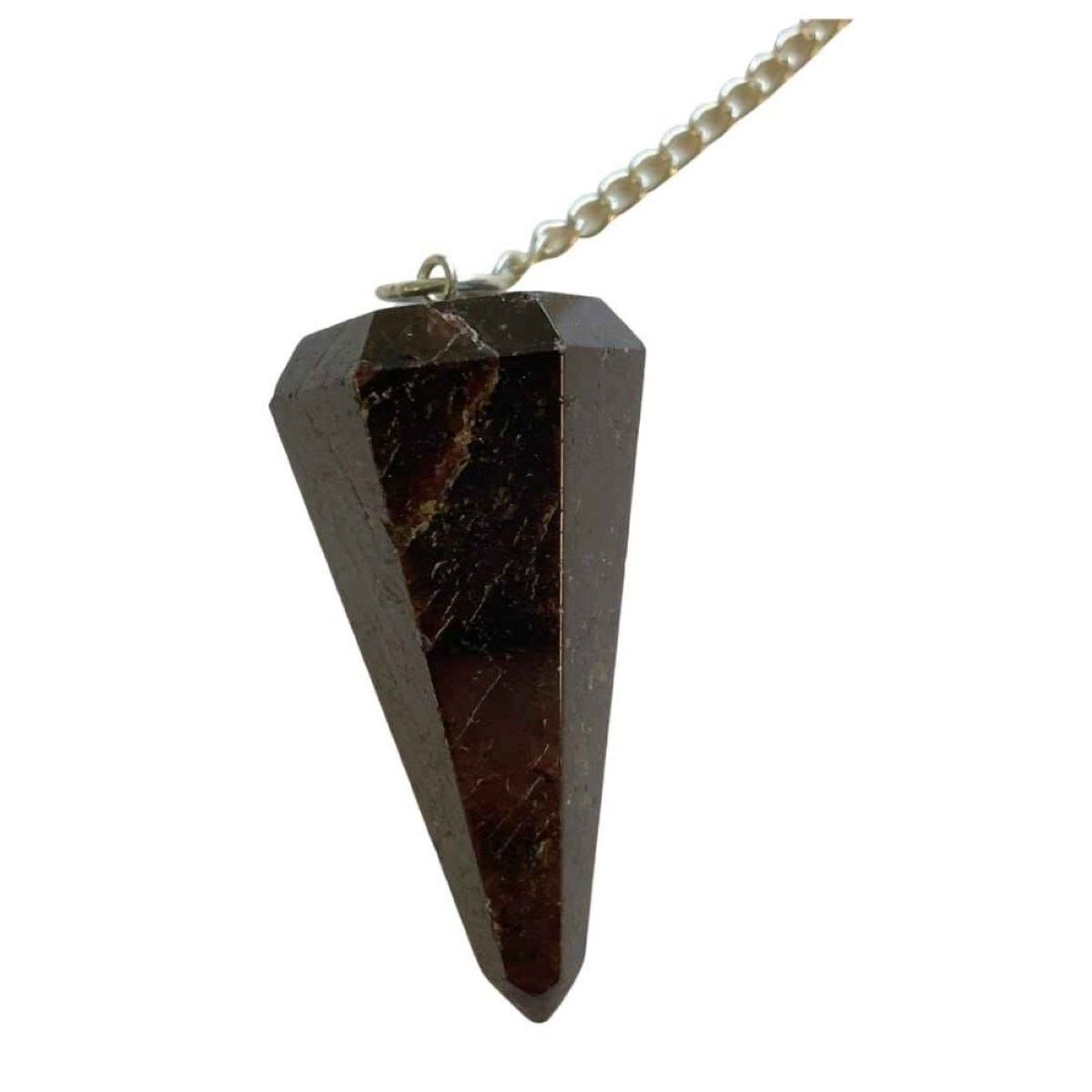 Natural Tiger Eye Gemstone Dowsing Cone Pendulum