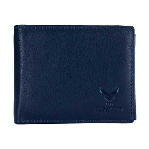 Mens Blue Leather Wallet