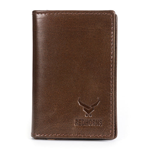 Mens Brown Leather Card Holder