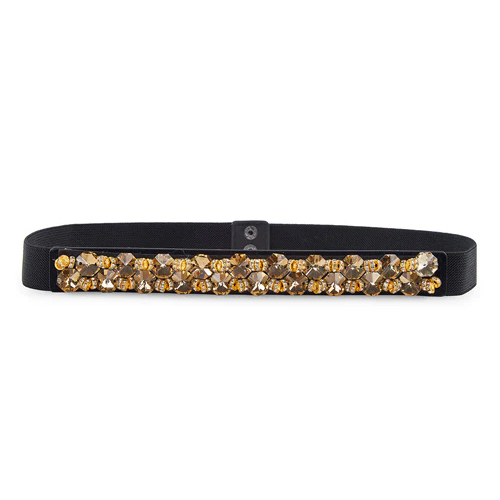 Ladies Premium Floral Design Elastic Belt