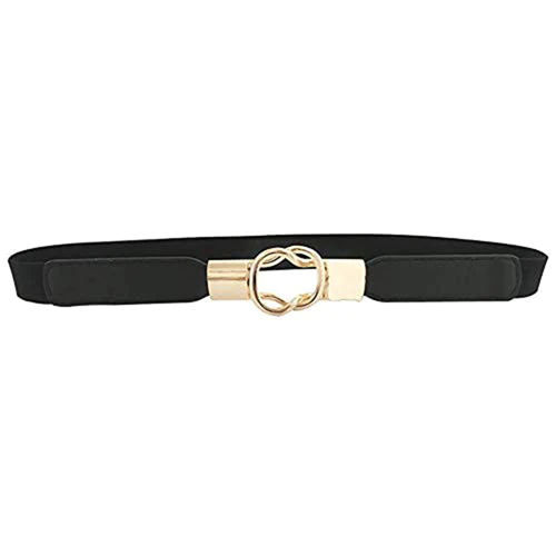 Black Ladies Elegant Design Elastic Belt