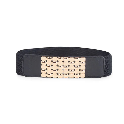 Black Elegant Design Elastic Belt