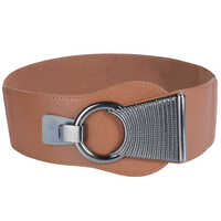 Brown Antique Circle Design Adjustable Waist Belt