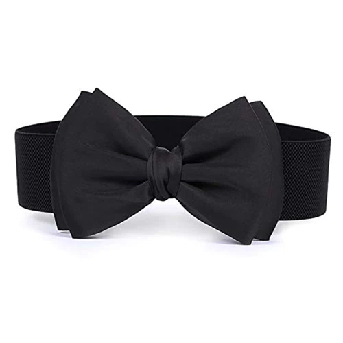 Ladies Bow Knot Design Elastic Waist Belt