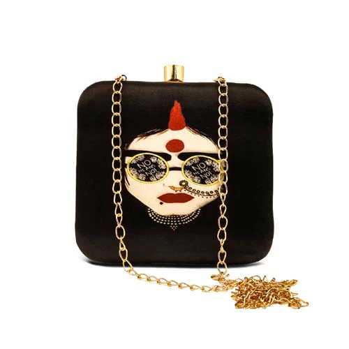 Ladies Designer Swag Graphic Printed Clutch Bag