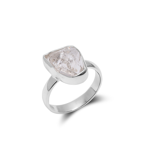 Herkimar diamond ring 925 sterling silver handmade jewelry for women