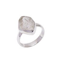 Herkimar diamond ring 925 sterling silver handmade jewelry for women