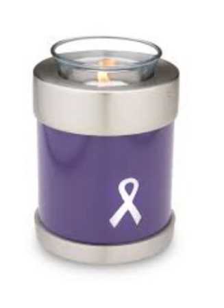 Plain Blue Tealight Urn