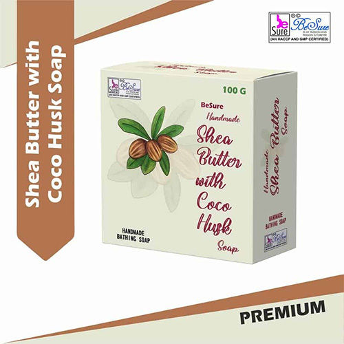 100G Shea Butter With Coco Husk Transparent Soap