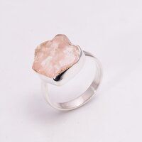 Wholesale 925 sterling silver rings with natural gemstone