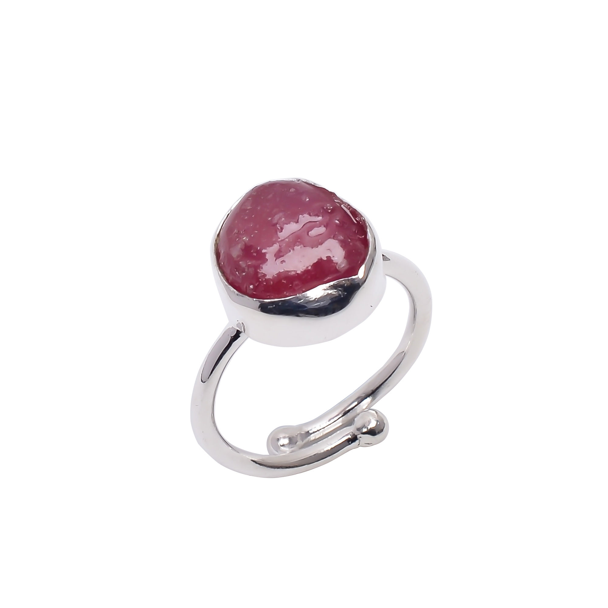 Wholesale 925 sterling silver rings with natural gemstone