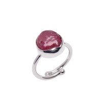 Wholesale 925 sterling silver rings with natural gemstone