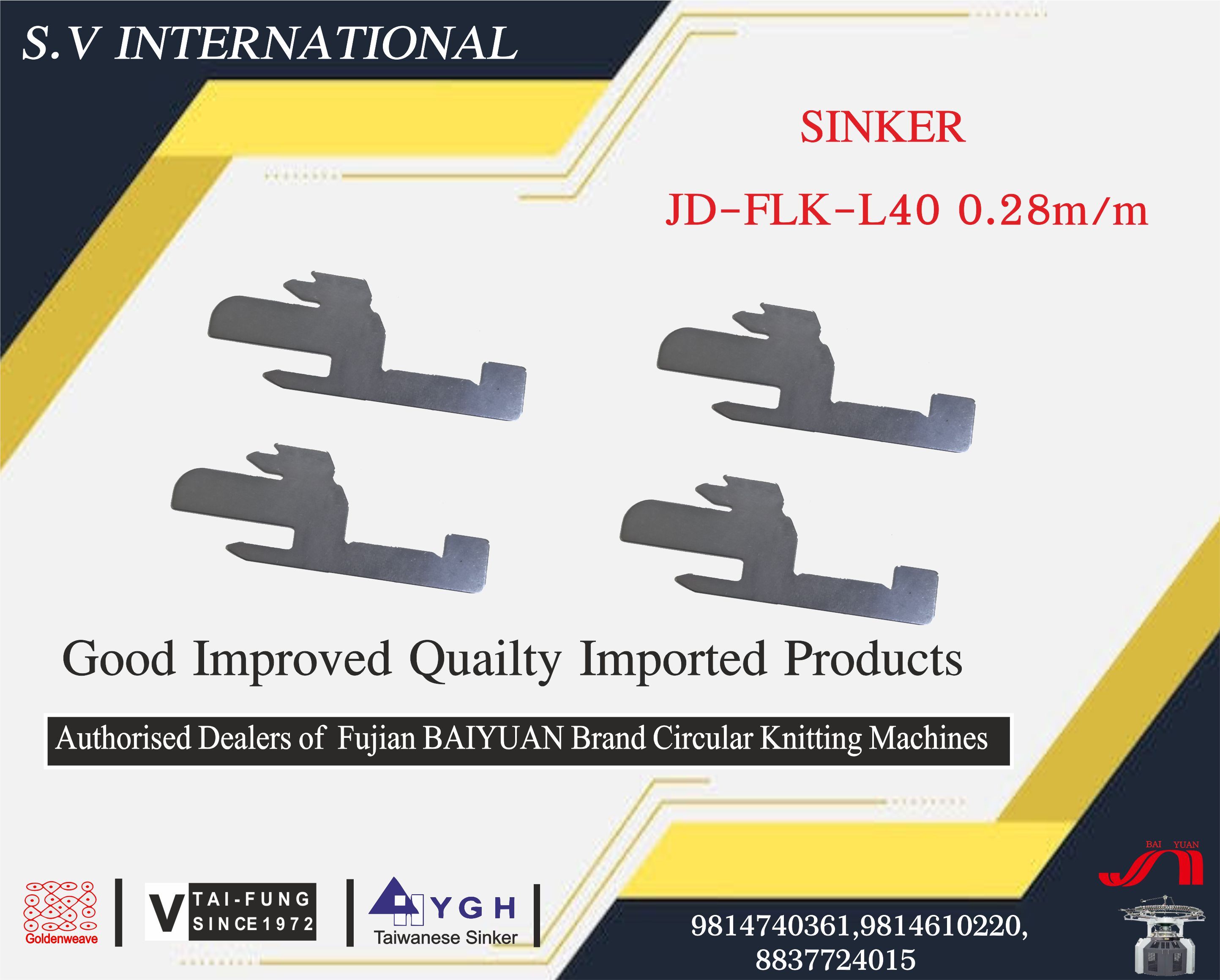 Sinker JD-FLK-L40 0.28/M - Y.G.H Brand