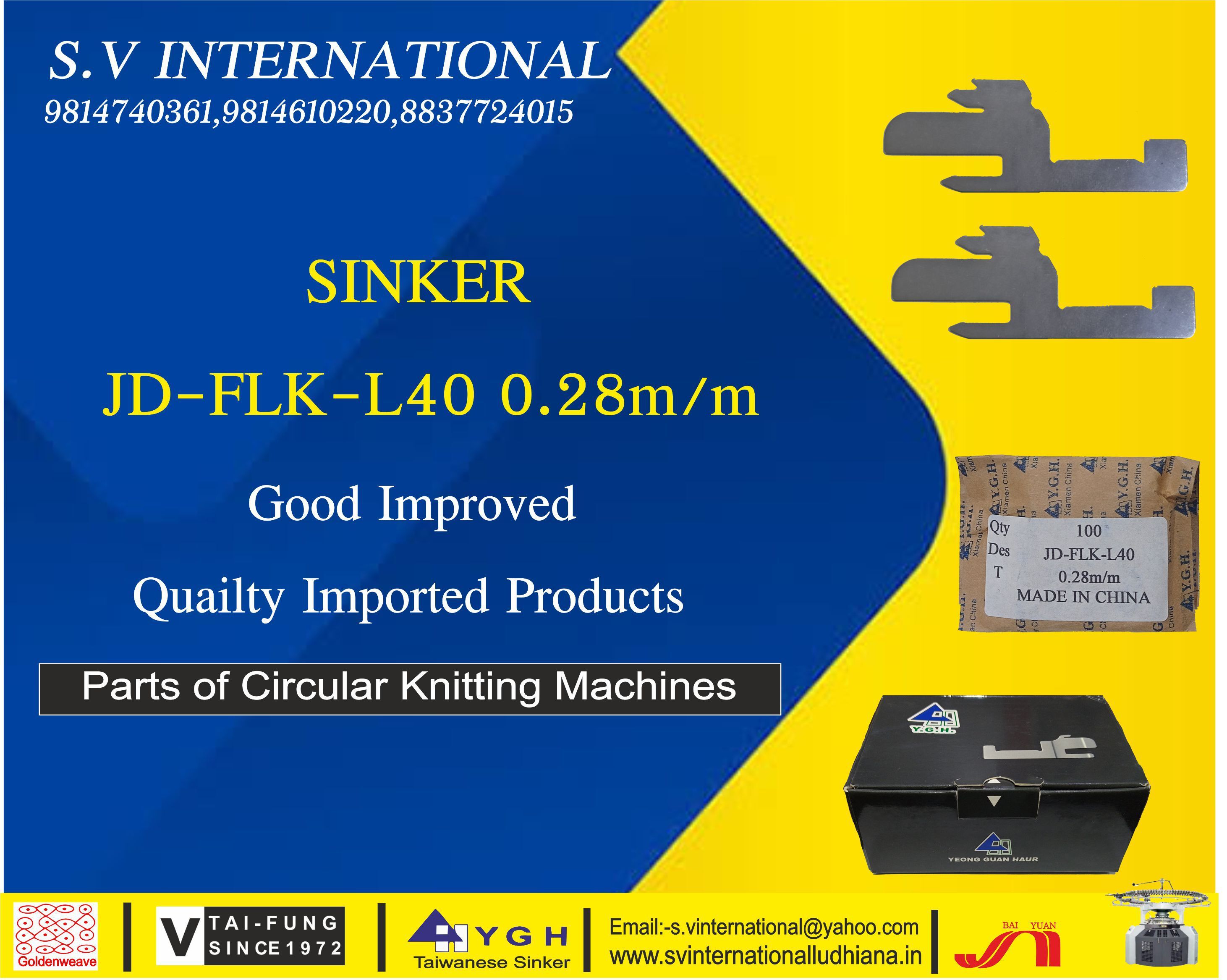 Sinker JD-FLK-L40 0.28/M - Y.G.H Brand