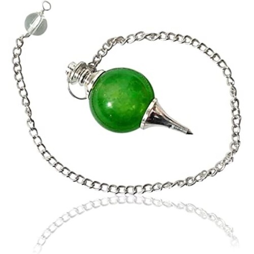 Natural High Quality Green Aventurine Gemstone Crystal Sphere Ball Pendulum