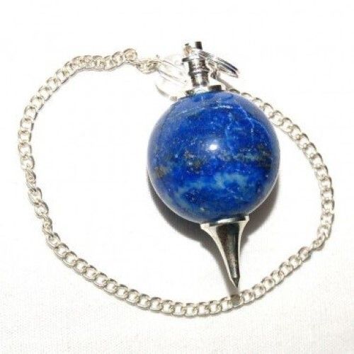 Round Natural High Quality Lapis Lazuli Gemstone Crystal Sphere Ball Pendulum