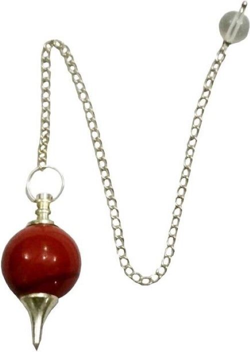 Natural High Quality Red Jasper Gemstone Crystal Sphere Ball Pendulum