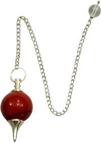 Natural High Quality Red Jasper Gemstone Crystal Sphere Ball Pendulum