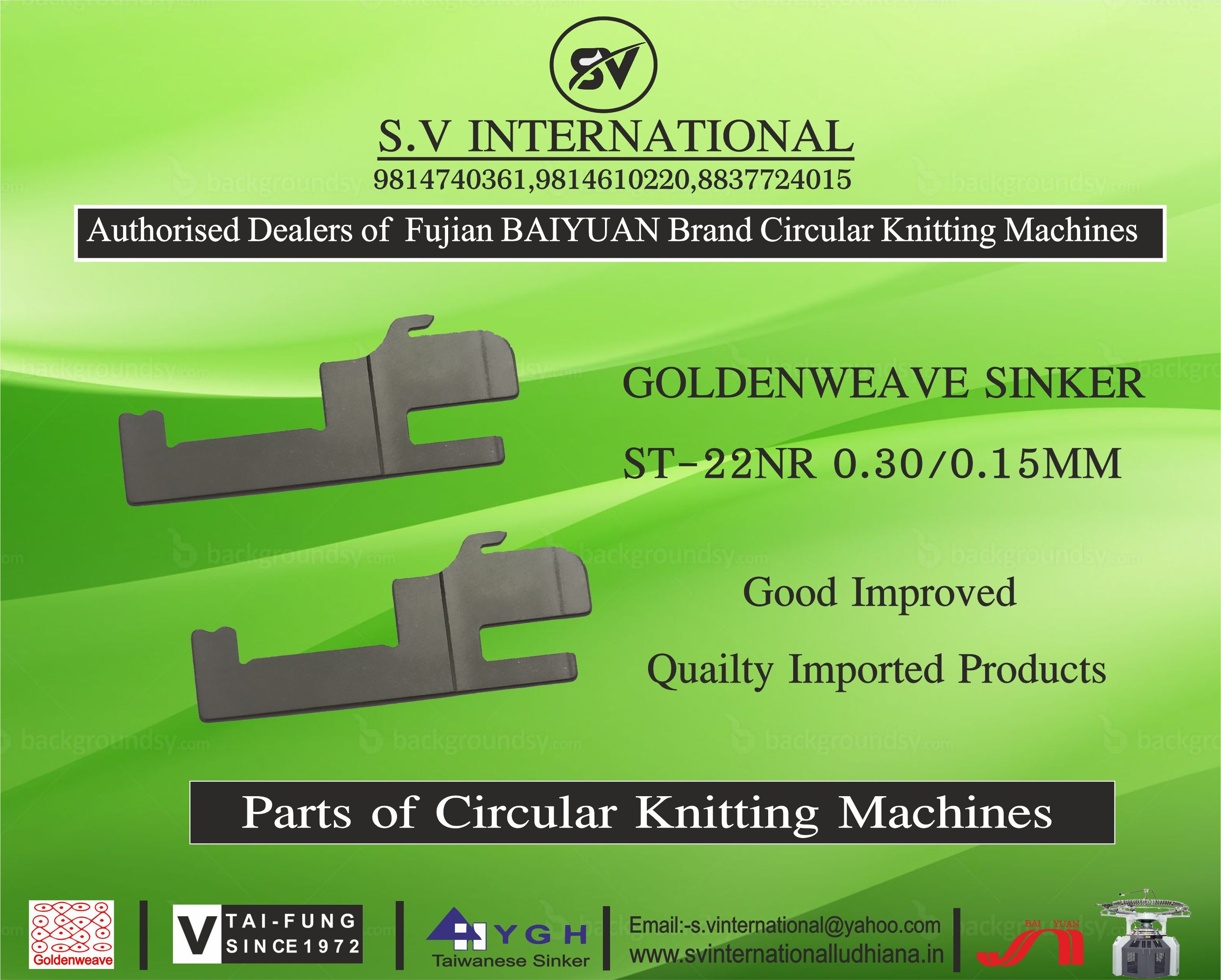 Sinker ST-22NR 0.30/0.15MM -  Golden Weave