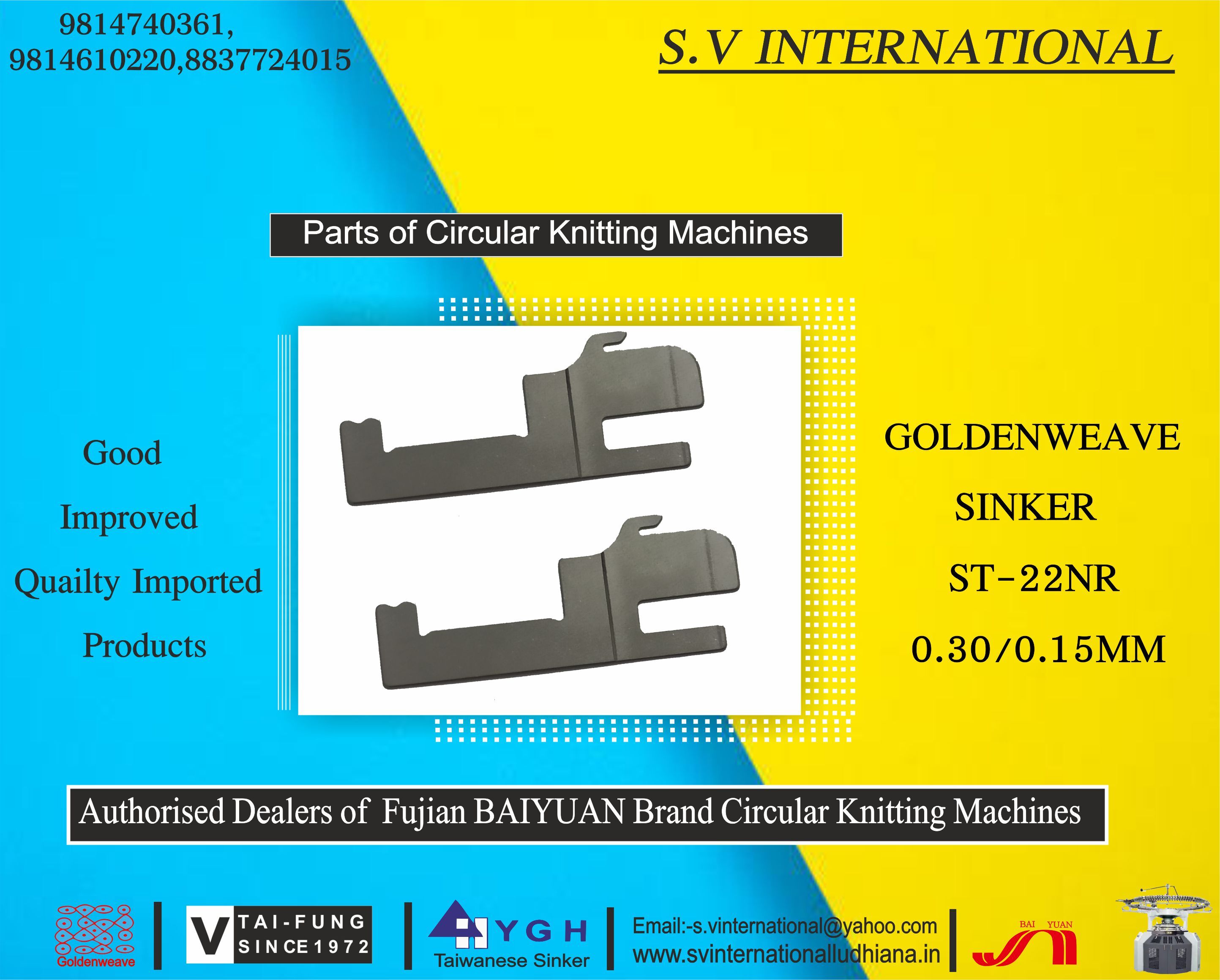 Sinker ST-22NR 0.30/0.15MM -  Golden Weave