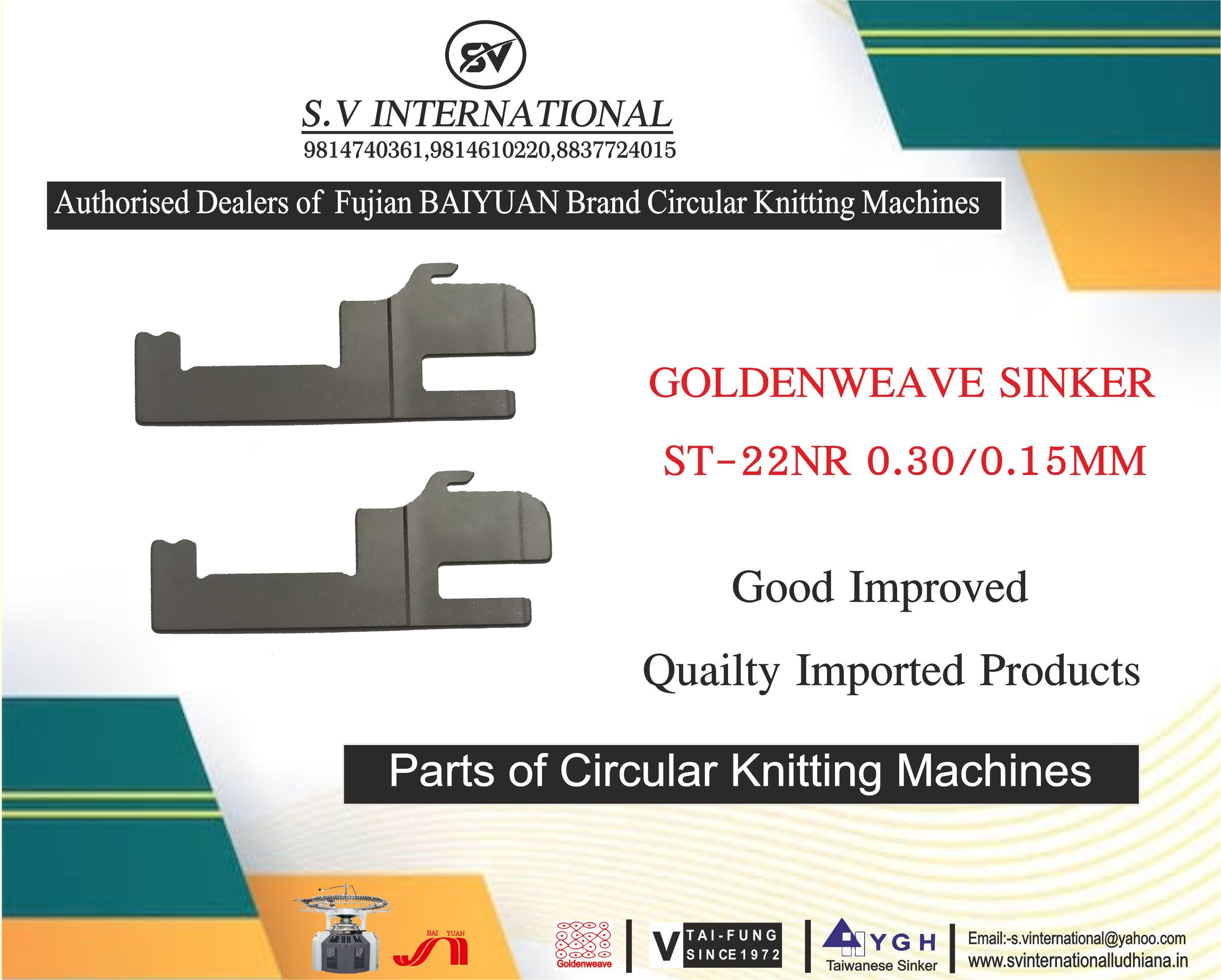 Sinker ST-22NR 0.30/0.15MM -  Golden Weave