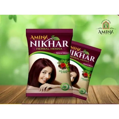 Afrin Nikhar Mehandi Hair Henna Burgundy For PersonalParlour Packaging  Size Pack Of 12 45gm