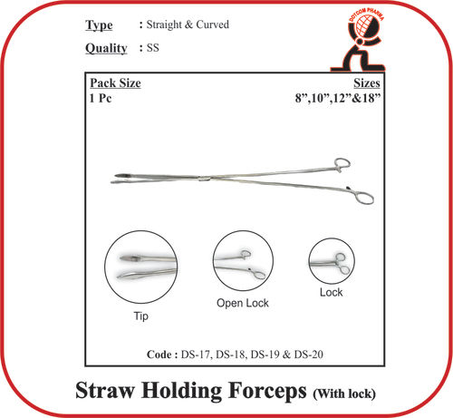 Goblet Holding Forceps Straight 16 Inch