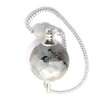 Natural High Quality Rainbow Moonstone Gemstone Crystal Sphere Ball Pendulum