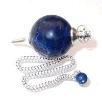 Natural High Quality Sodalite Gemstone Crystal Sphere Ball Pendulum