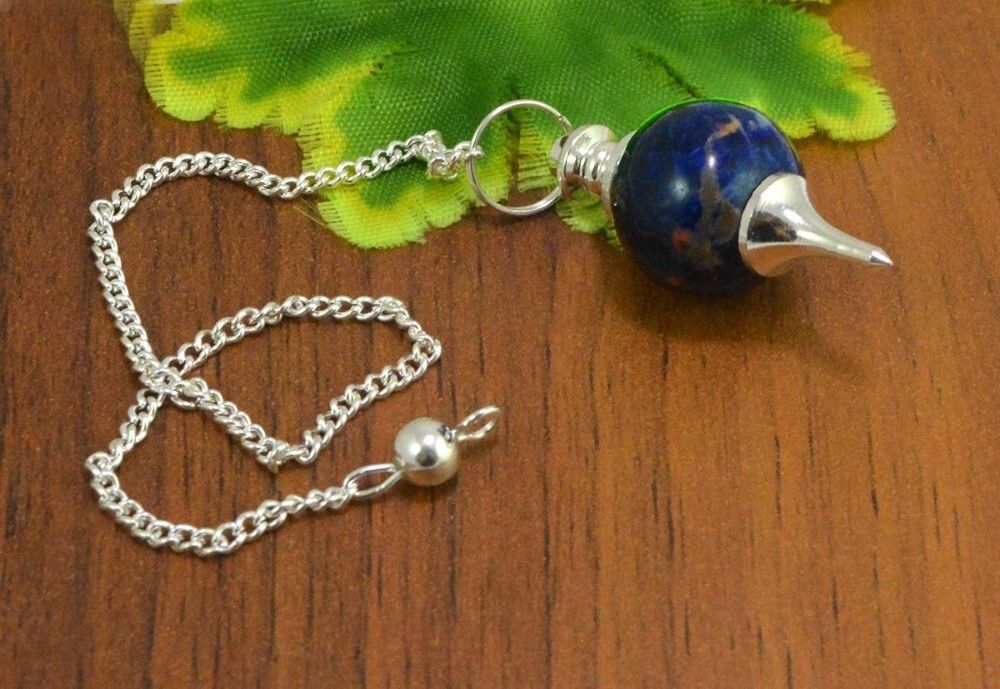 Natural High Quality Sodalite Gemstone Crystal Sphere Ball Pendulum