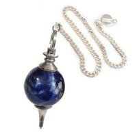 Natural High Quality Sodalite Gemstone Crystal Sphere Ball Pendulum