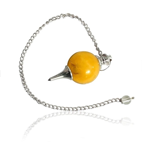 Natural High Quality Yellow Aventurine Gemstone Crystal Sphere Ball Pendulum