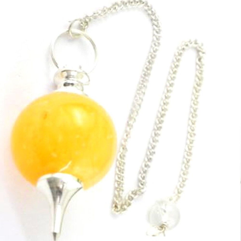 Natural High Quality Yellow Aventurine Gemstone Crystal Sphere Ball Pendulum