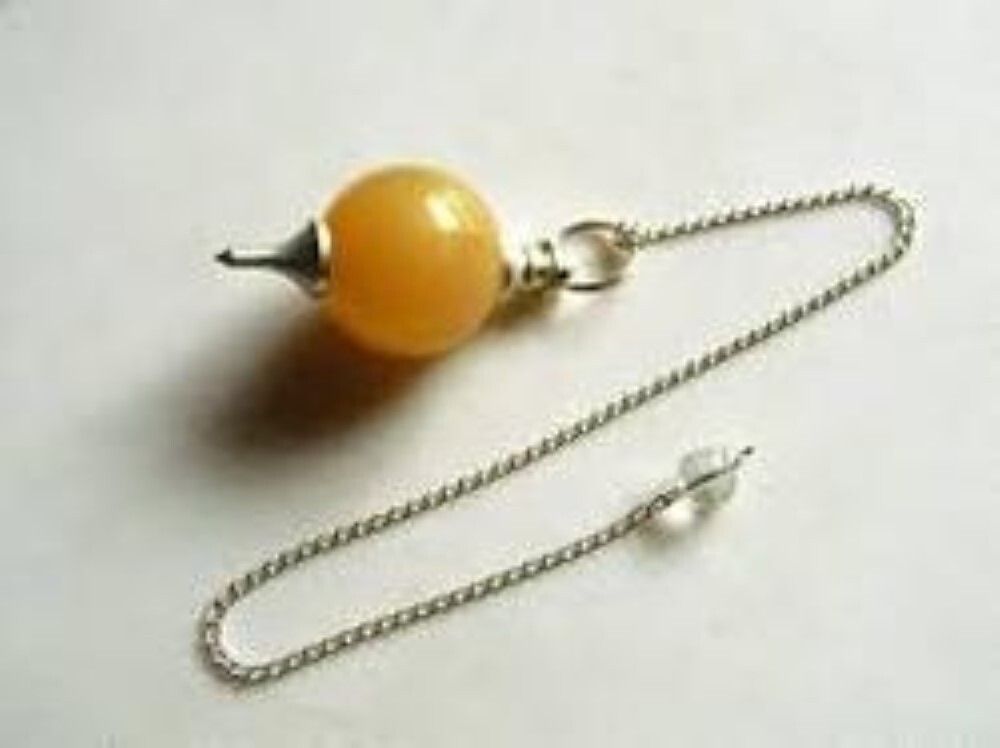 Natural High Quality Yellow Aventurine Gemstone Crystal Sphere Ball Pendulum