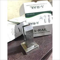 Ss Glass Bracket - Stainless Steel, 4-12 Inch Sizes, Silver Color - Solid Structure, Polished Surface, Coated Glass