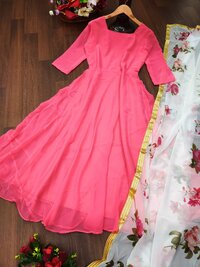 Roma Pink Georgette Kurti