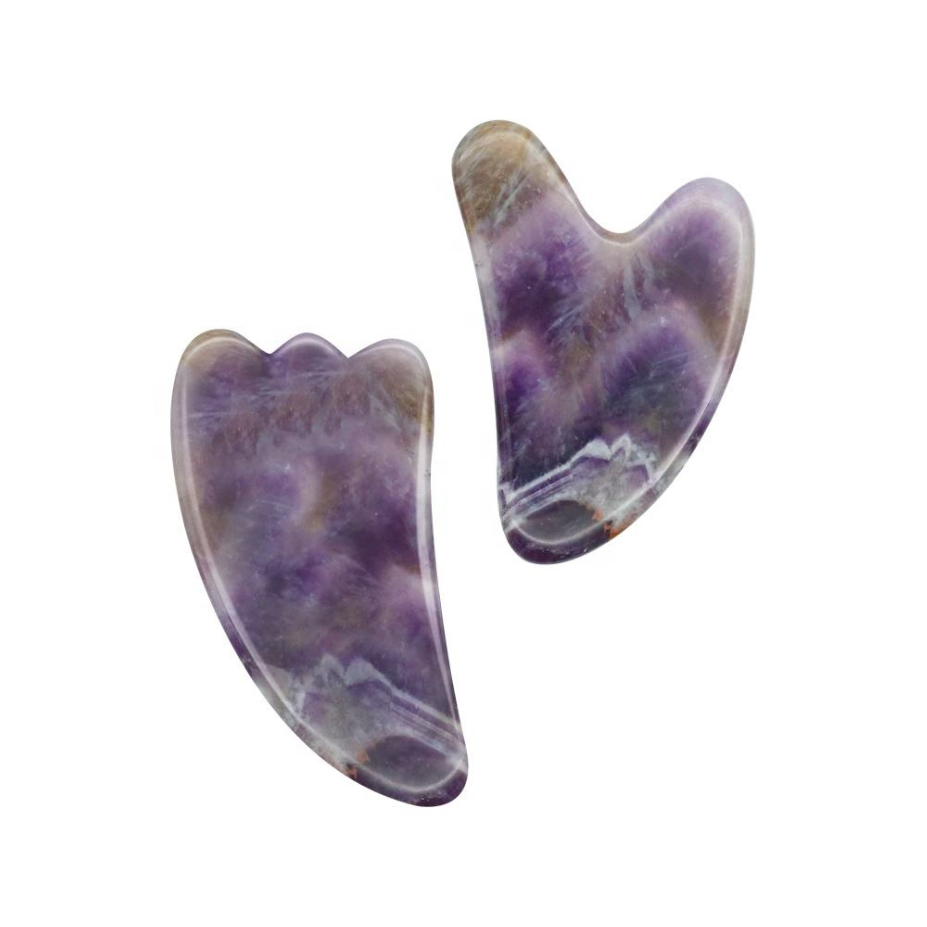 Natural Amethyst Gemstone Face Massage Gua Sha