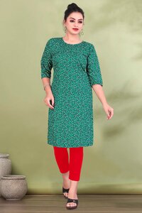 Women's Regular Fit Crepe Aline Nice Kurtis