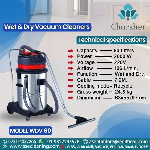 VACUUM CLEANER 60 LITER